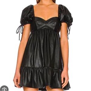 Leather Amanda Uprichard mini dress